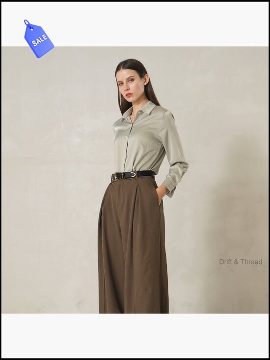 Elegant Faux Leather Waist Belt with Gold Buckle - 1.2\